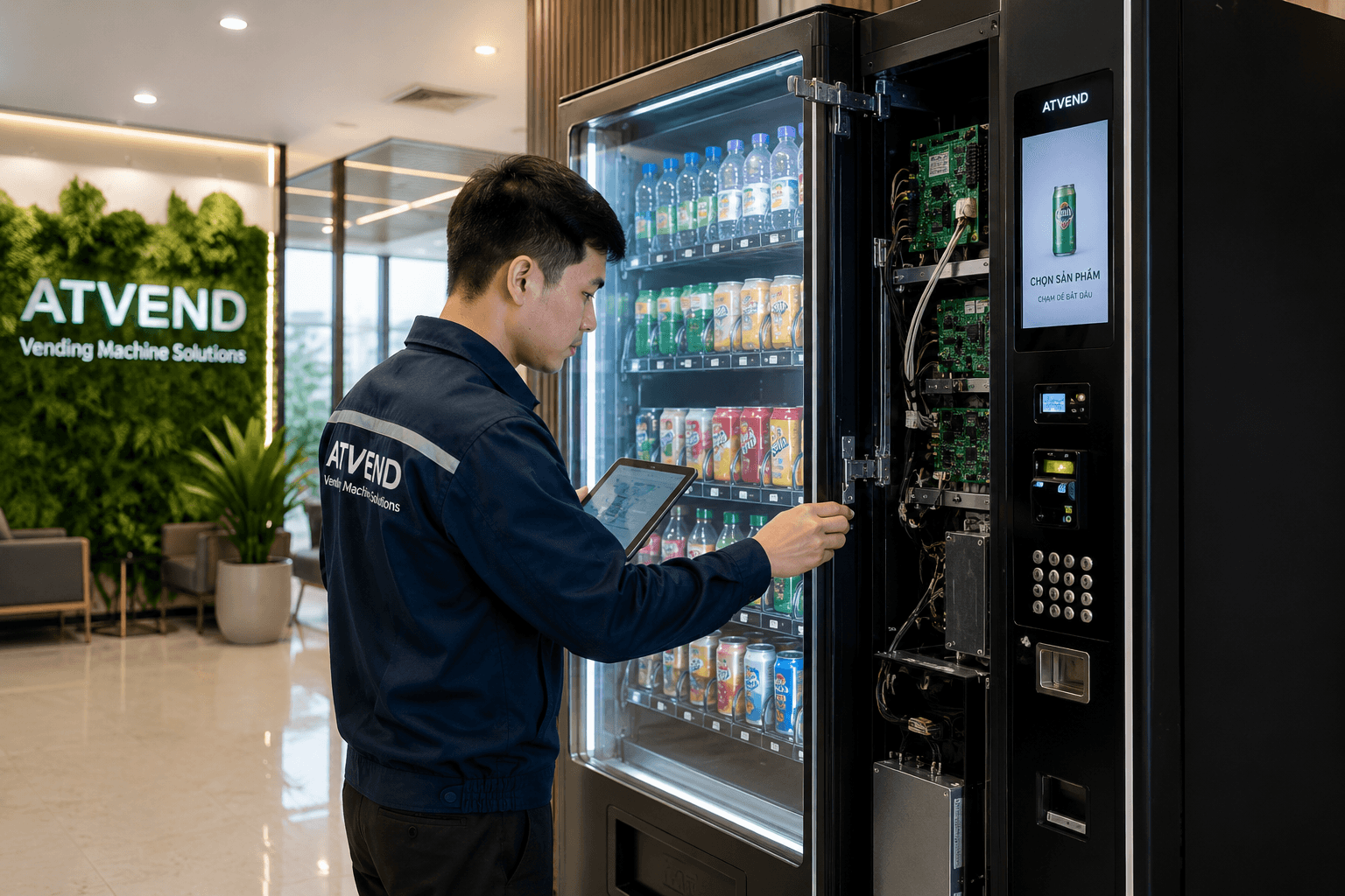 Dịch vụ vận hành và khai thác máy bán hàng tự động ATVVEND